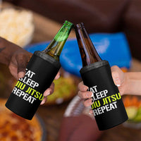 Eat Sleep Jiu Jitsu Repeat 4 in 1 Can Cooler Tumbler Cool JiuJitsu BJJ - Wonder Print Shop