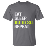 Eat Sleep Jiu Jitsu Repeat T Shirt Cool JiuJitsu BJJ - Wonder Print Shop