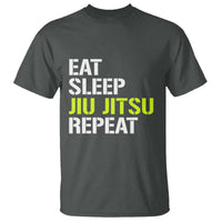 Eat Sleep Jiu Jitsu Repeat T Shirt Cool JiuJitsu BJJ - Wonder Print Shop