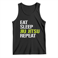 Eat Sleep Jiu Jitsu Repeat Tank Top Cool JiuJitsu BJJ - Wonder Print Shop