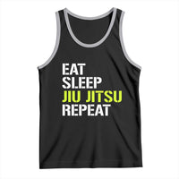 Eat Sleep Jiu Jitsu Repeat Tank Top Cool JiuJitsu BJJ - Wonder Print Shop