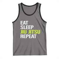 Eat Sleep Jiu Jitsu Repeat Tank Top Cool JiuJitsu BJJ - Wonder Print Shop
