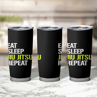 Eat Sleep Jiu Jitsu Repeat Tumbler Cup Cool JiuJitsu BJJ - Wonder Print Shop
