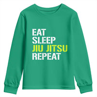 Eat Sleep Jiu Jitsu Repeat Youth Sweatshirt Cool JiuJitsu BJJ - Wonder Print Shop