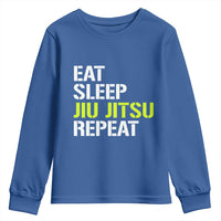 Eat Sleep Jiu Jitsu Repeat Youth Sweatshirt Cool JiuJitsu BJJ - Wonder Print Shop