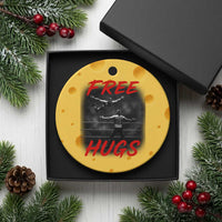 Free Hugs Wrestling Ceramic Ornament Funny Luchador Mexican Wrestler - Wonder Print Shop