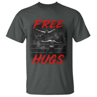 Free Hugs Wrestling T Shirt Funny Luchador Mexican Wrestler - Wonder Print Shop