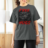 Free Hugs Wrestling T Shirt For Women Funny Luchador Mexican Wrestler - Wonder Print Shop