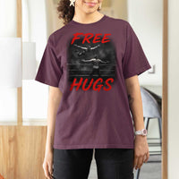 Free Hugs Wrestling T Shirt For Women Funny Luchador Mexican Wrestler - Wonder Print Shop