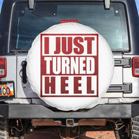 I Just Turned Heel Spare Tire Cover Pro Wrestling Retro Distressed - Wonder Print Shop