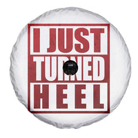 I Just Turned Heel Spare Tire Cover Pro Wrestling Retro Distressed - Wonder Print Shop