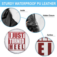 I Just Turned Heel Spare Tire Cover Pro Wrestling Retro Distressed - Wonder Print Shop