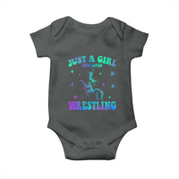 Just A Girl Who Loves Wrestling Baby Onesie Funny Wrestle Lover Wrestler - Wonder Print Shop