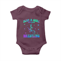 Just A Girl Who Loves Wrestling Baby Onesie Funny Wrestle Lover Wrestler - Wonder Print Shop