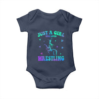 Just A Girl Who Loves Wrestling Baby Onesie Funny Wrestle Lover Wrestler - Wonder Print Shop