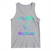 Just A Girl Who Loves Wrestling Tank Top Funny Wrestle Lover Wrestler - Wonder Print Shop