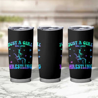 Just A Girl Who Loves Wrestling Tumbler Cup Funny Wrestle Lover Wrestler - Wonder Print Shop