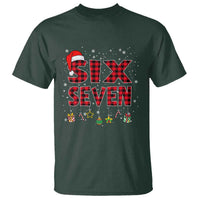 Funny Six Seven Christmas T Shirt 67 Meme Gen Alpha Slang Red Plaid Xmas Pajamas - Wonder Print Shop