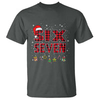 Funny Six Seven Christmas T Shirt 67 Meme Gen Alpha Slang Red Plaid Xmas Pajamas - Wonder Print Shop