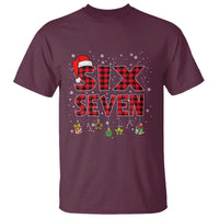 Funny Six Seven Christmas T Shirt 67 Meme Gen Alpha Slang Red Plaid Xmas Pajamas - Wonder Print Shop