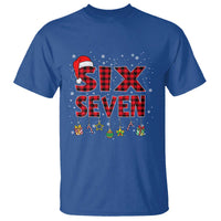 Funny Six Seven Christmas T Shirt 67 Meme Gen Alpha Slang Red Plaid Xmas Pajamas - Wonder Print Shop