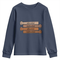 Black Pride Youth Sweatshirt Educated Motivated Elevated Melanated BLM Melanin