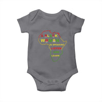 Black Pride Baby Onesie A Black Woman Is Speaking Listen And Learn Africa Map