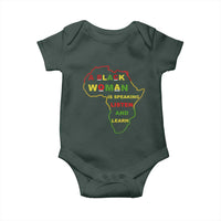 Black Pride Baby Onesie A Black Woman Is Speaking Listen And Learn Africa Map