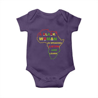 Black Pride Baby Onesie A Black Woman Is Speaking Listen And Learn Africa Map