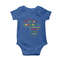 Black Pride Baby Onesie A Black Woman Is Speaking Listen And Learn Africa Map