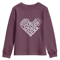MLK Youth Sweatshirt I Have Decided To Stick With Love Martin Luther King Black History Month
