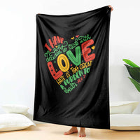 Martin Luther King Throw Blanket I Have Decided to Stick With Love MLK Black History Month - Wonder Print Shop