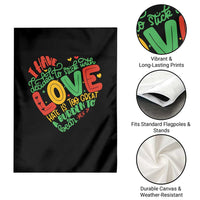 Martin Luther King Garden Flag I Have Decided to Stick With Love MLK Black History Month - Wonder Print Shop
