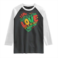 Martin Luther King Raglan Shirt I Have Decided to Stick With Love MLK Black History Month - Wonder Print Shop