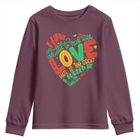 Martin Luther King Youth Sweatshirt I Have Decided to Stick With Love MLK Black History Month - Wonder Print Shop