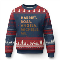 Harriet Rosa Angela Michelle Me Ugly Christmas Sweater Black History Month Feminist Women Leaders - Wonder Print Shop