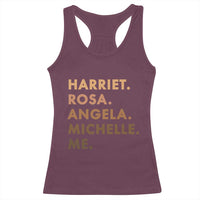 Harriet Rosa Angela Michelle Me Racerback Tank Top Black History Month Feminist Women Leaders - Wonder Print Shop