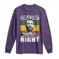 Martin Luther King Jr. Long Sleeve Shirt The Time Is Always Right To Do What Is Right MLK Black Month