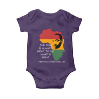 Martin Luther King Jr. Baby Onesie The Time Is Always Right To Do What Is Right MLK African Map