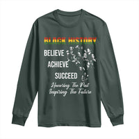 Honoring Past Inspiring Future Black History Month Long Sleeve Shirt