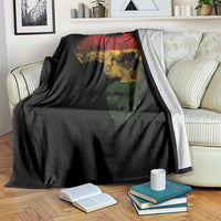 Black History Month Throw Blanket Pan African Africa Map Black Pride - Wonder Print Shop