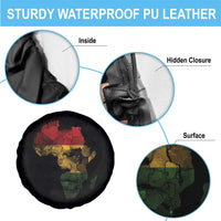 Black History Month Spare Tire Cover Pan African Africa Map Black Pride - Wonder Print Shop