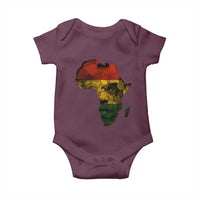 Black History Month Baby Onesie Pan African Africa Map Black Pride - Wonder Print Shop