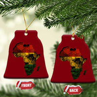 Black History Month Ceramic Ornament Pan African Africa Map Black Pride - Wonder Print Shop
