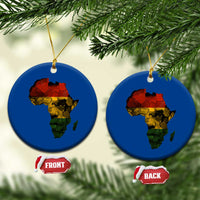 Black History Month Ceramic Ornament Pan African Africa Map Black Pride - Wonder Print Shop