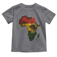Black History Month Toddler T Shirt Pan African Africa Map Black Pride - Wonder Print Shop