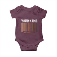 Personalized Gifts Black Pride Baby Onesie Custom Name Melanin BLM African History Gift