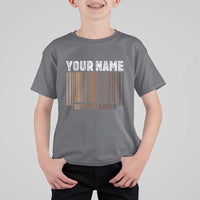 Personalized Gifts Black Pride T Shirt For Kid Custom Name Melanin BLM African History Gift