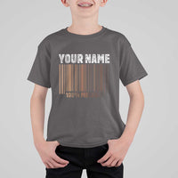 Personalized Gifts Black Pride T Shirt For Kid Custom Name Melanin BLM African History Gift