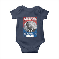 Martin Luther King Jr. Baby Onesie The Time Is Always Right Civil Rights Black History Month MLK Day